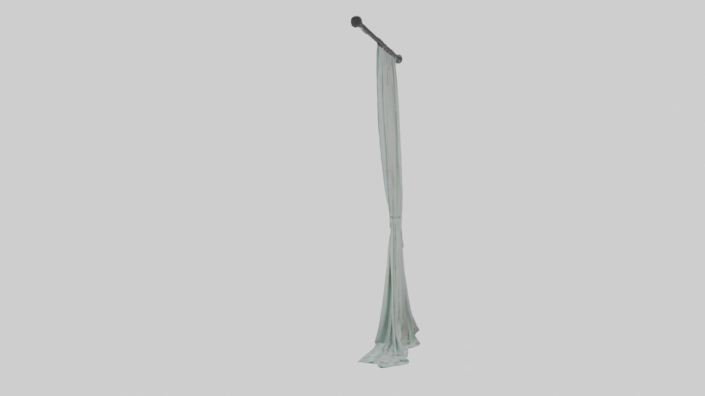 3D model Curtain model VR / AR / low-poly