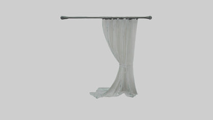 3D model Curtain model VR / AR / low-poly