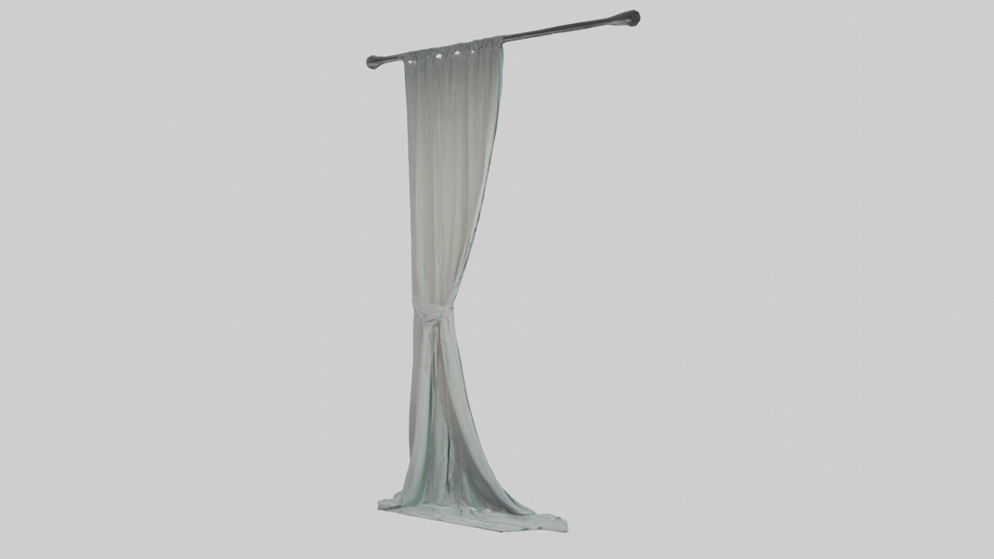 3D model Curtain model VR / AR / low-poly
