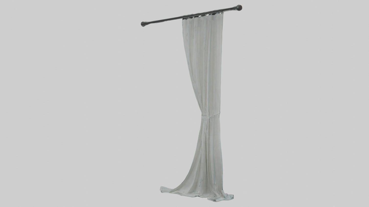 3D model Curtain model VR / AR / low-poly
