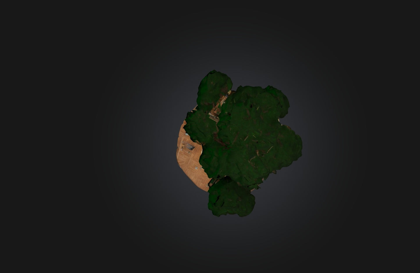 3D model Custom-Built Treehouse VR / AR / low-poly