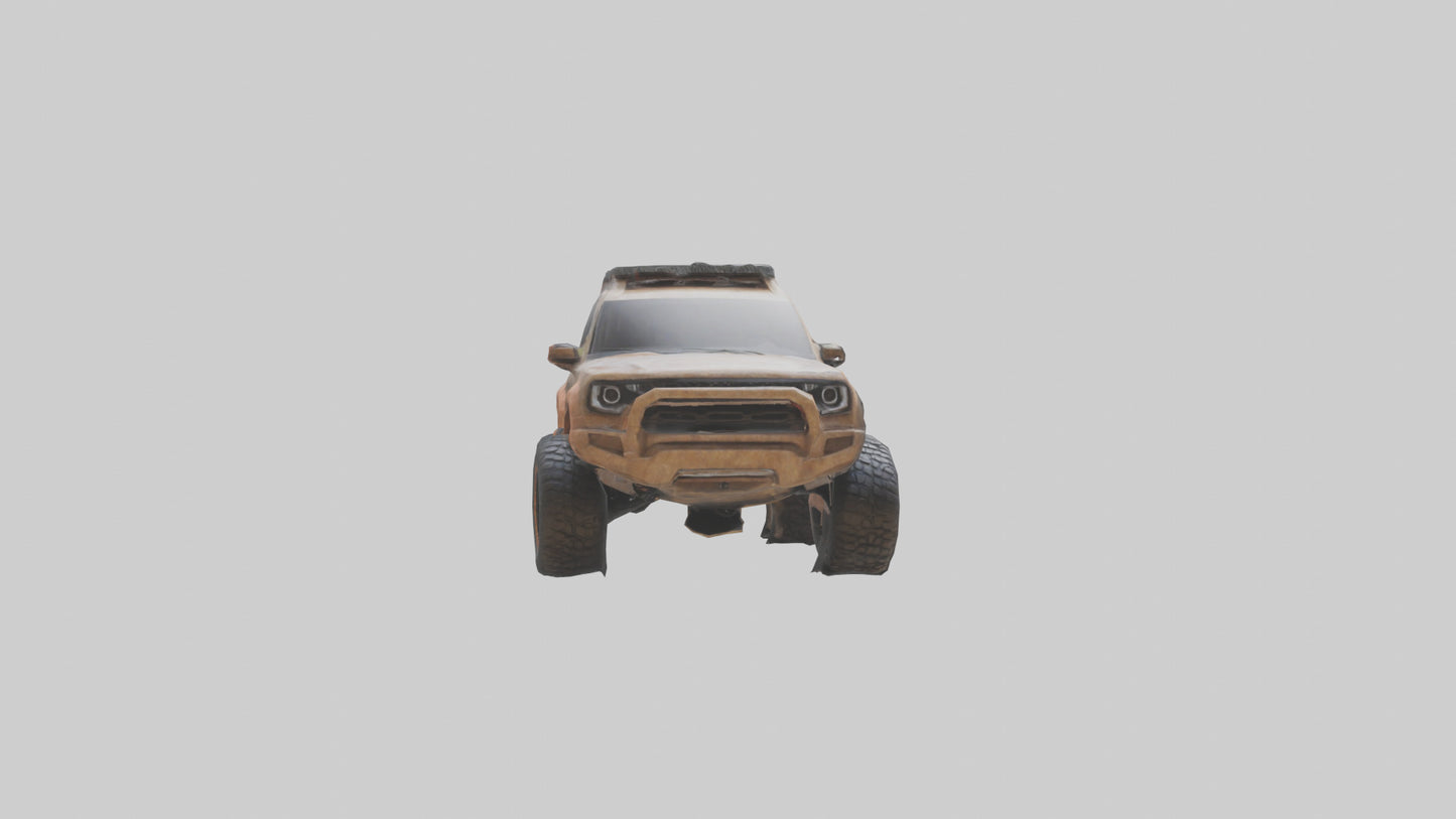 Custom Offroad SUV model VR / AR / low-poly