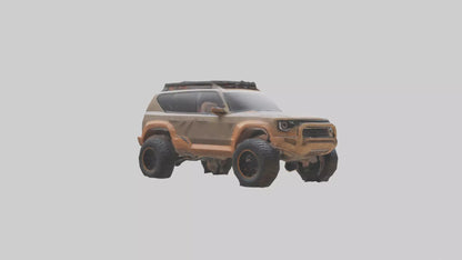 Custom Offroad SUV model VR / AR / low-poly