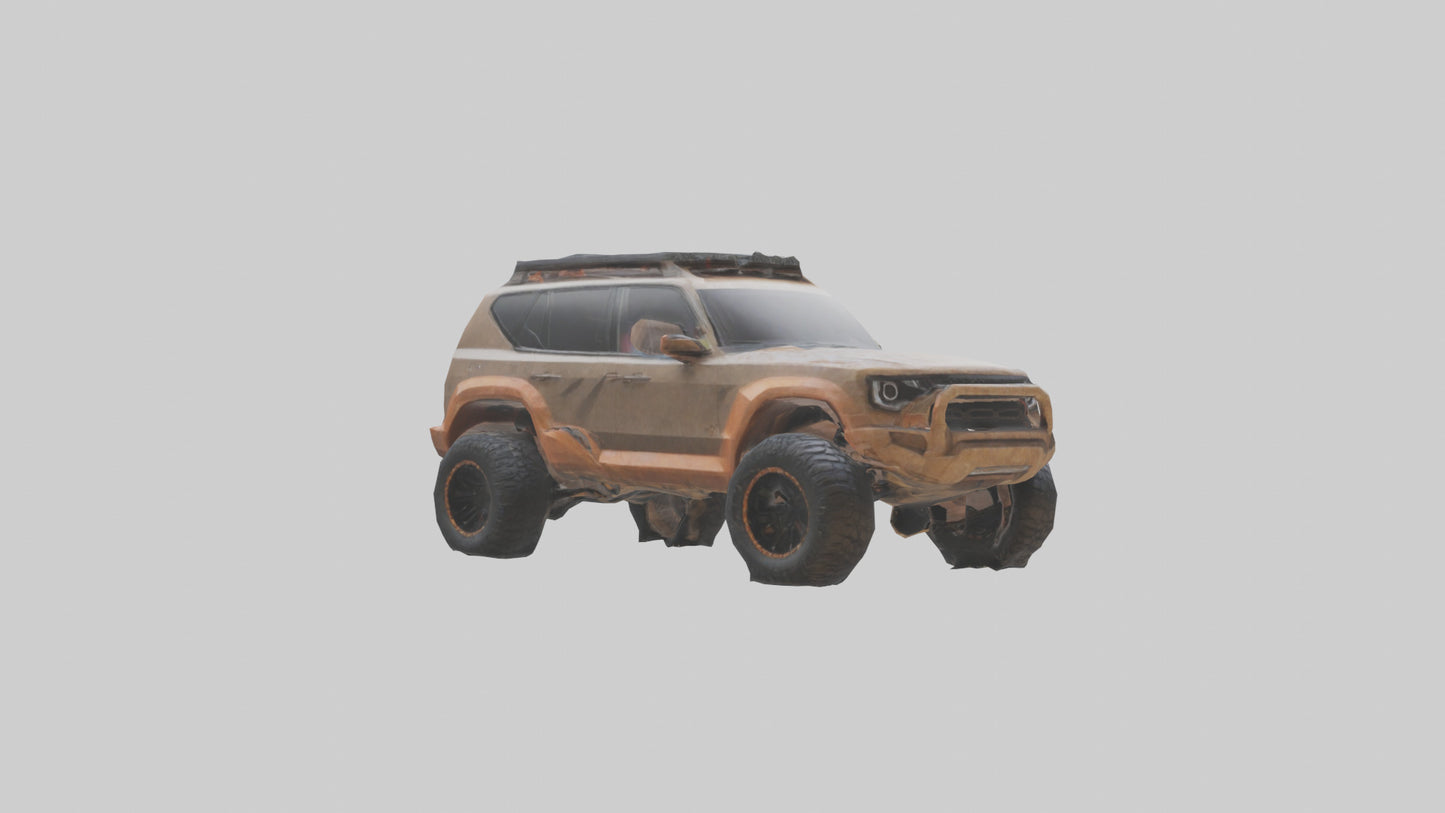Custom Offroad SUV model VR / AR / low-poly