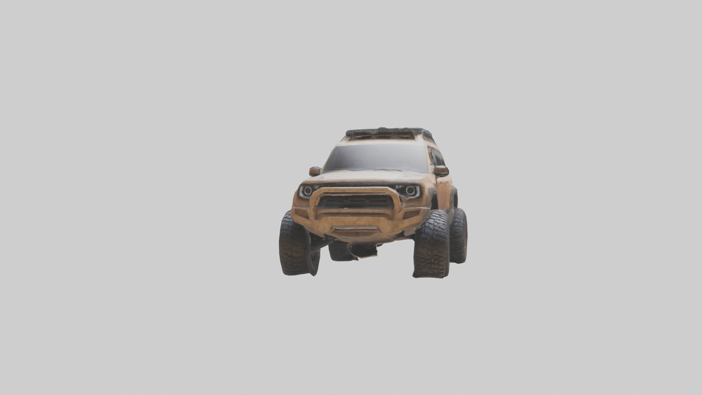 Custom Offroad SUV model VR / AR / low-poly