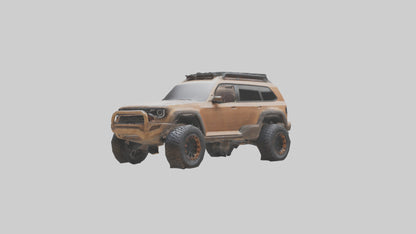 Custom Offroad SUV model VR / AR / low-poly