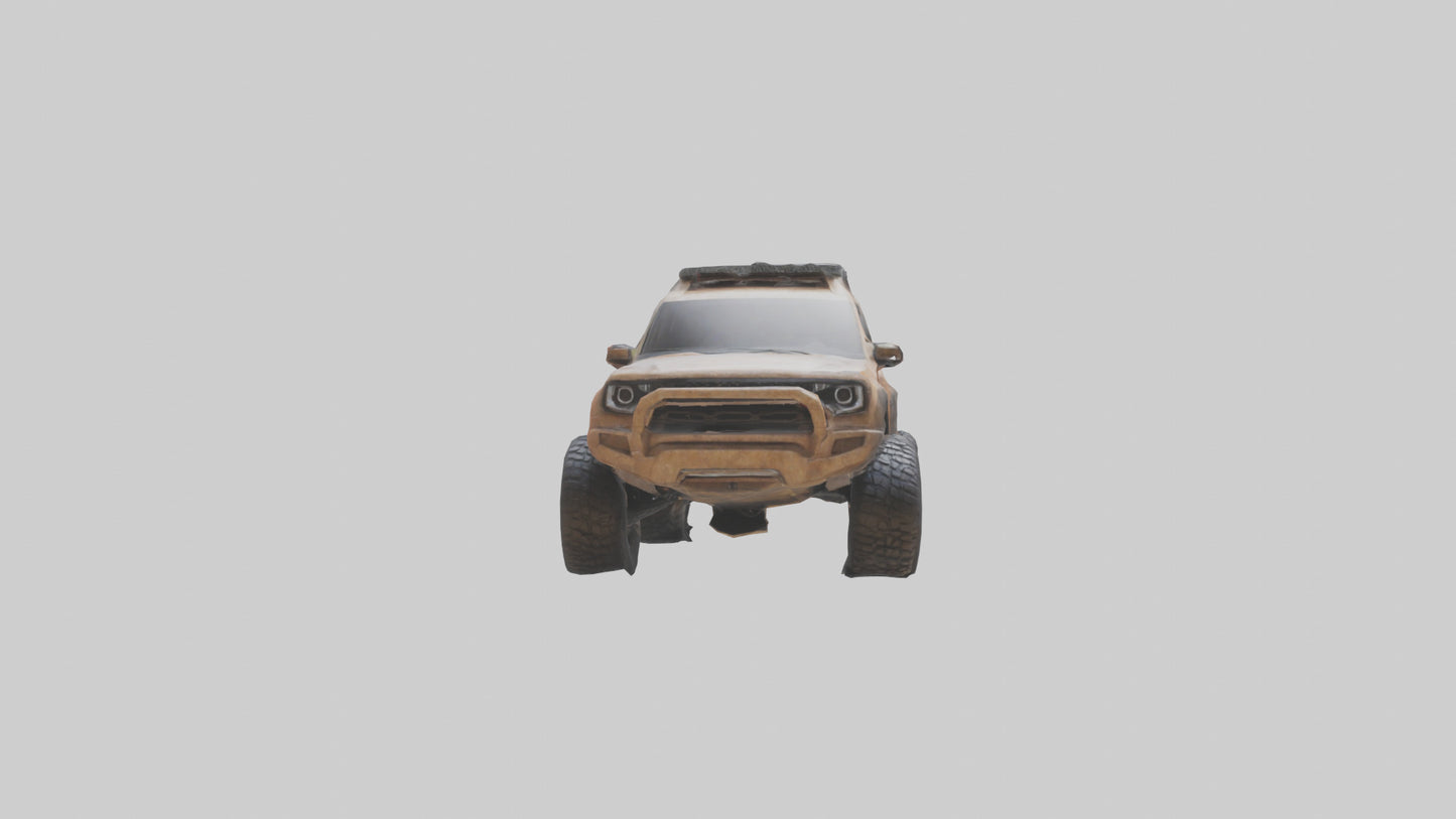 Custom Offroad SUV model VR / AR / low-poly
