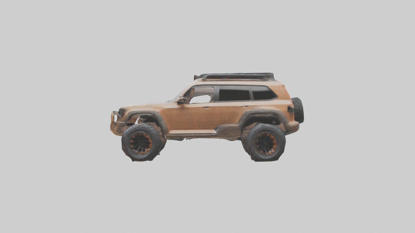 Custom Offroad SUV model VR / AR / low-poly
