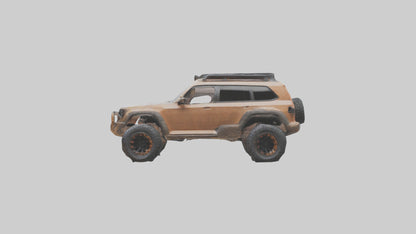 Custom Offroad SUV model VR / AR / low-poly