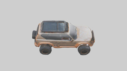 Custom Offroad SUV model VR / AR / low-poly