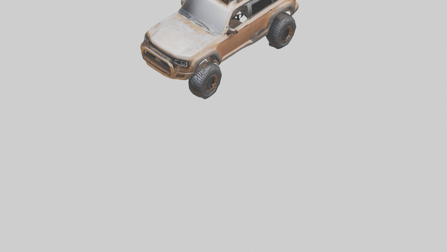 Custom Offroad SUV model VR / AR / low-poly