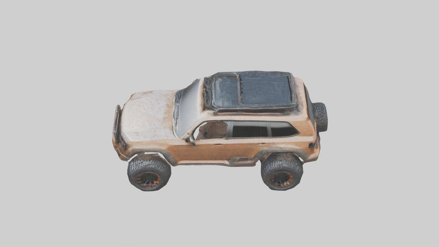 Custom Offroad SUV model VR / AR / low-poly