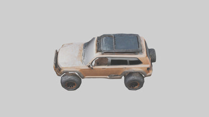 Custom Offroad SUV model VR / AR / low-poly