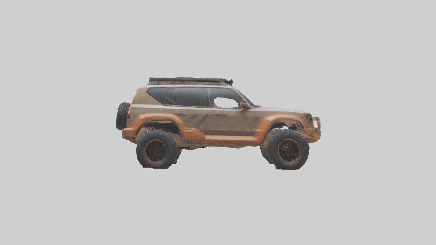 Custom Offroad SUV model VR / AR / low-poly