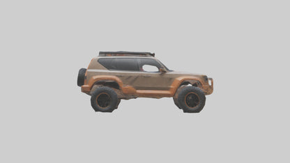 Custom Offroad SUV model VR / AR / low-poly