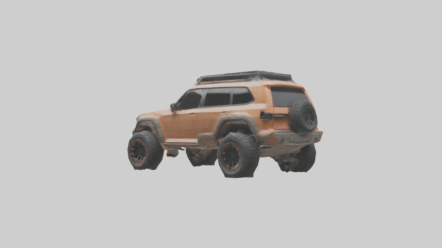 Custom Offroad SUV model VR / AR / low-poly