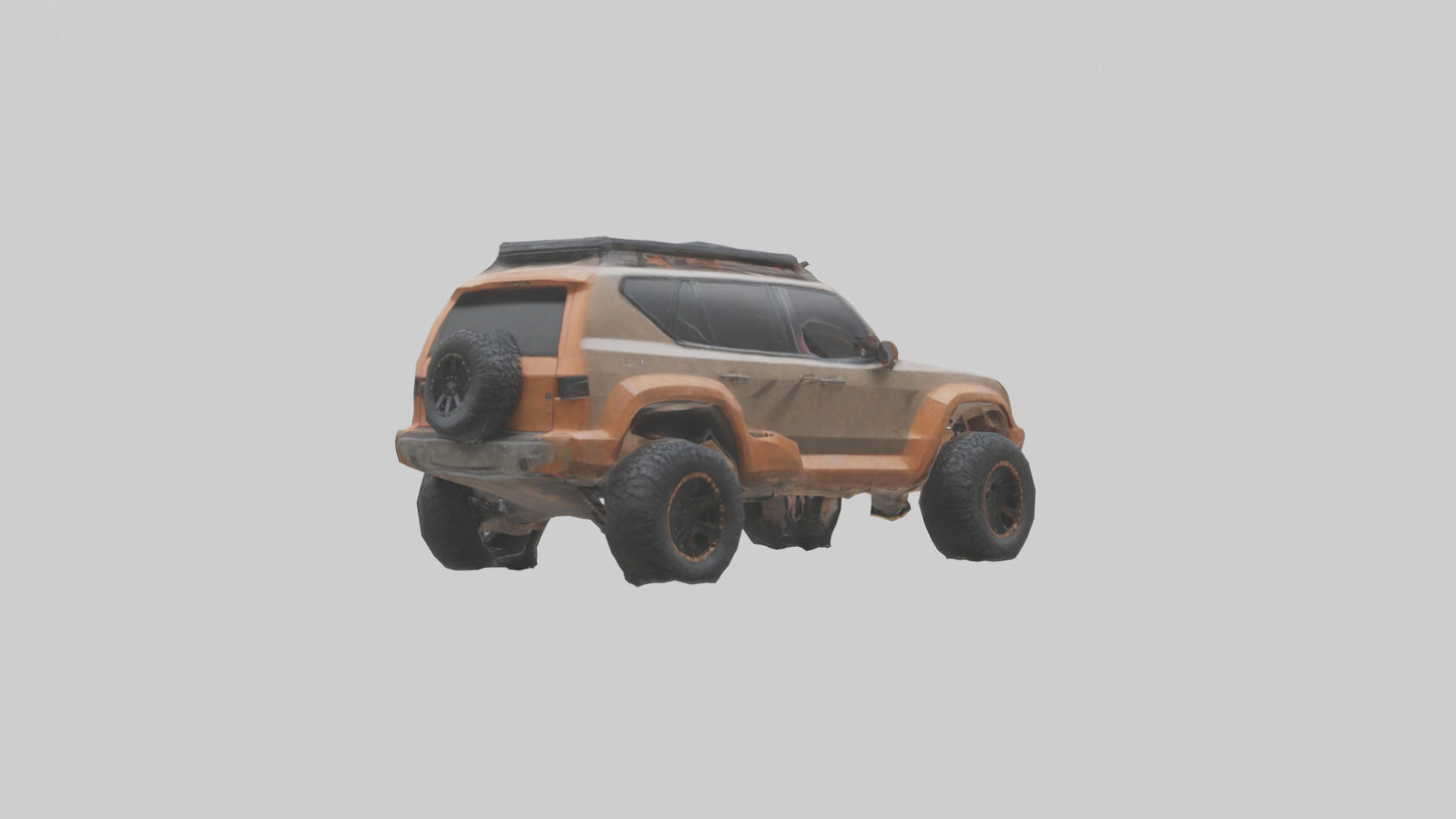 Custom Offroad SUV model VR / AR / low-poly