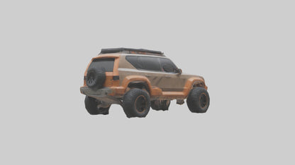 Custom Offroad SUV model VR / AR / low-poly