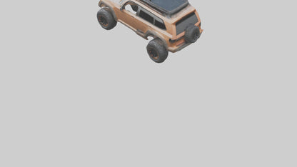 Custom Offroad SUV model VR / AR / low-poly