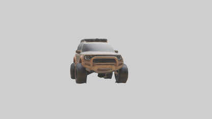 Custom Offroad SUV model VR / AR / low-poly