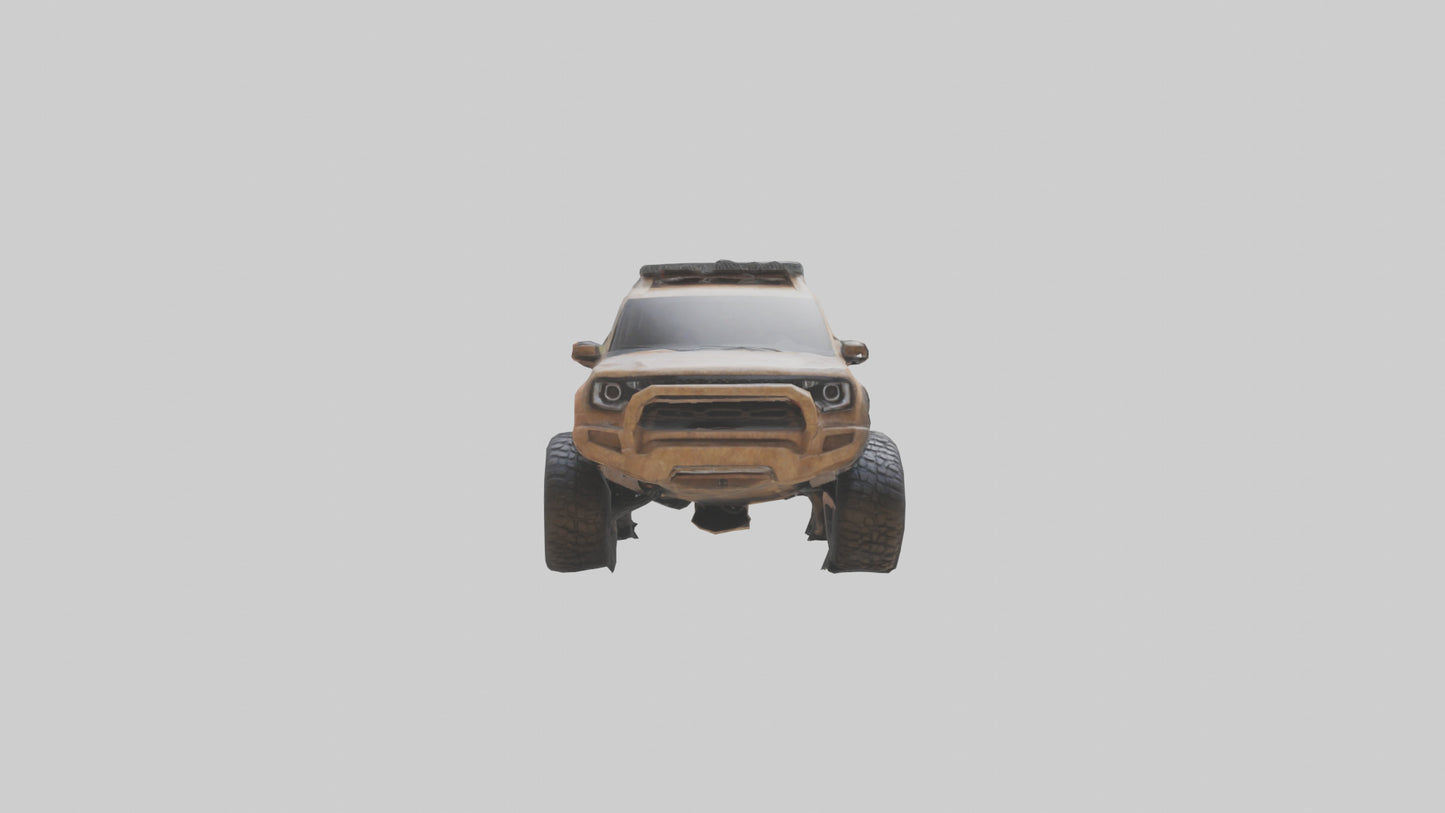 Custom Offroad SUV model VR / AR / low-poly