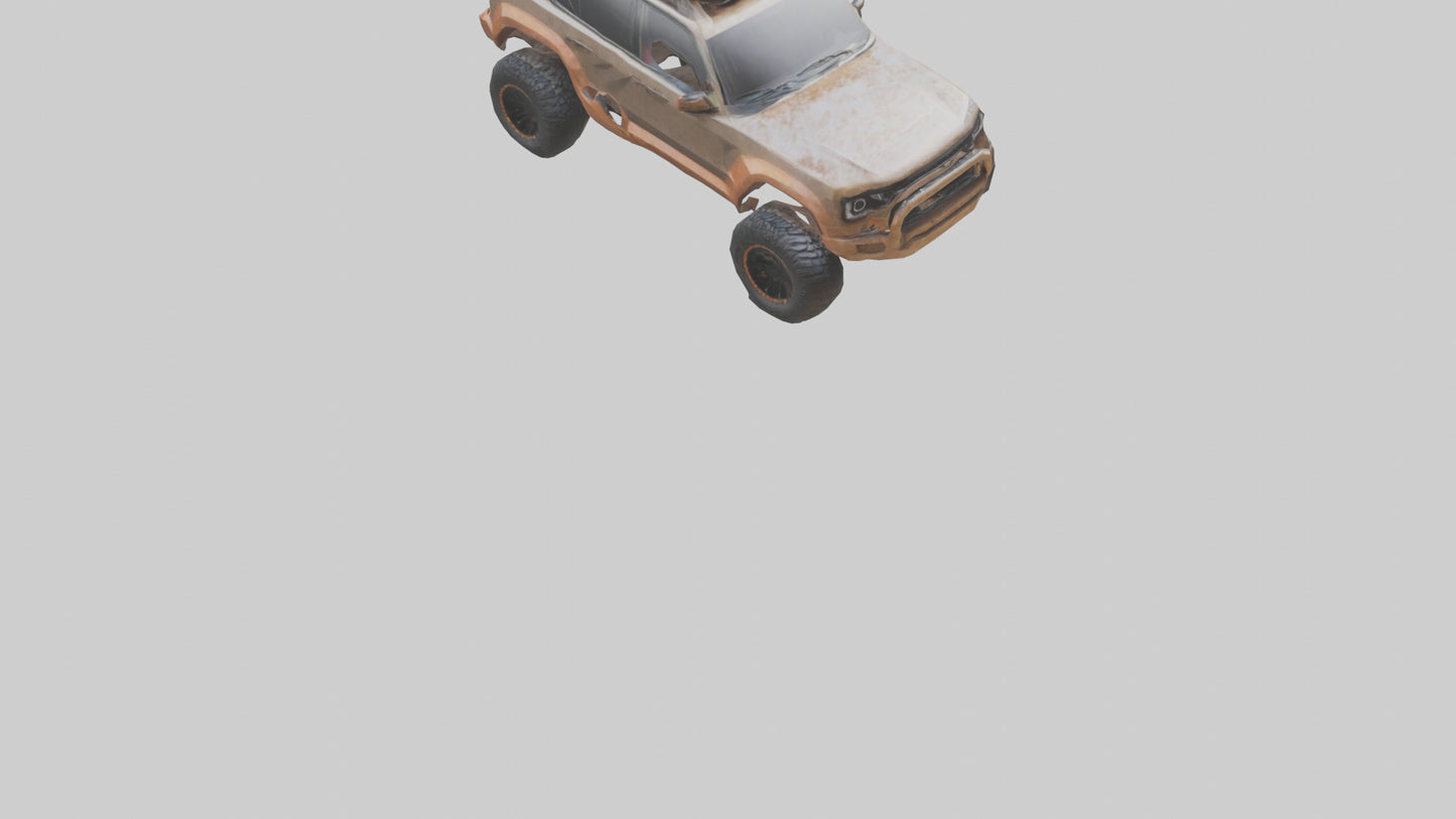 Custom Offroad SUV model VR / AR / low-poly