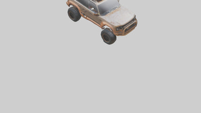 Custom Offroad SUV model VR / AR / low-poly