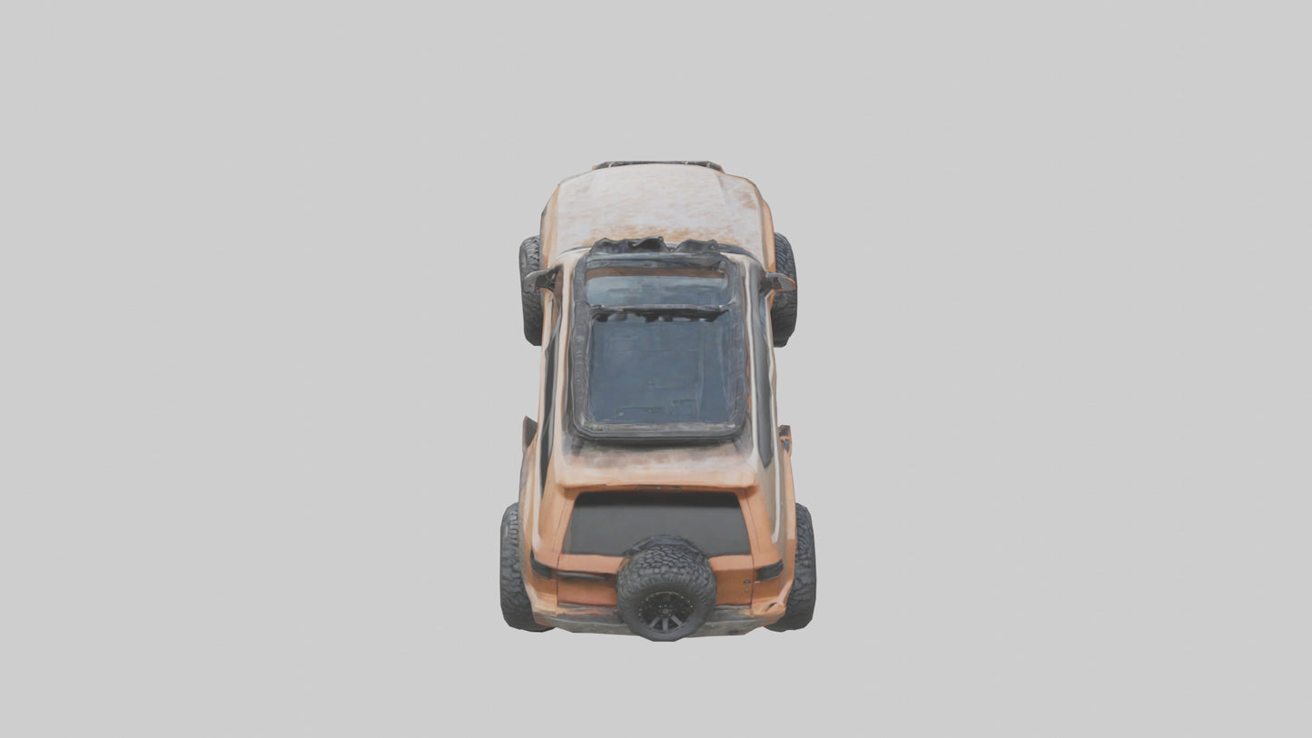 Custom Offroad SUV model VR / AR / low-poly