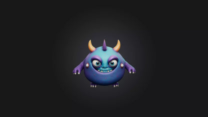 Cute monster 3D model