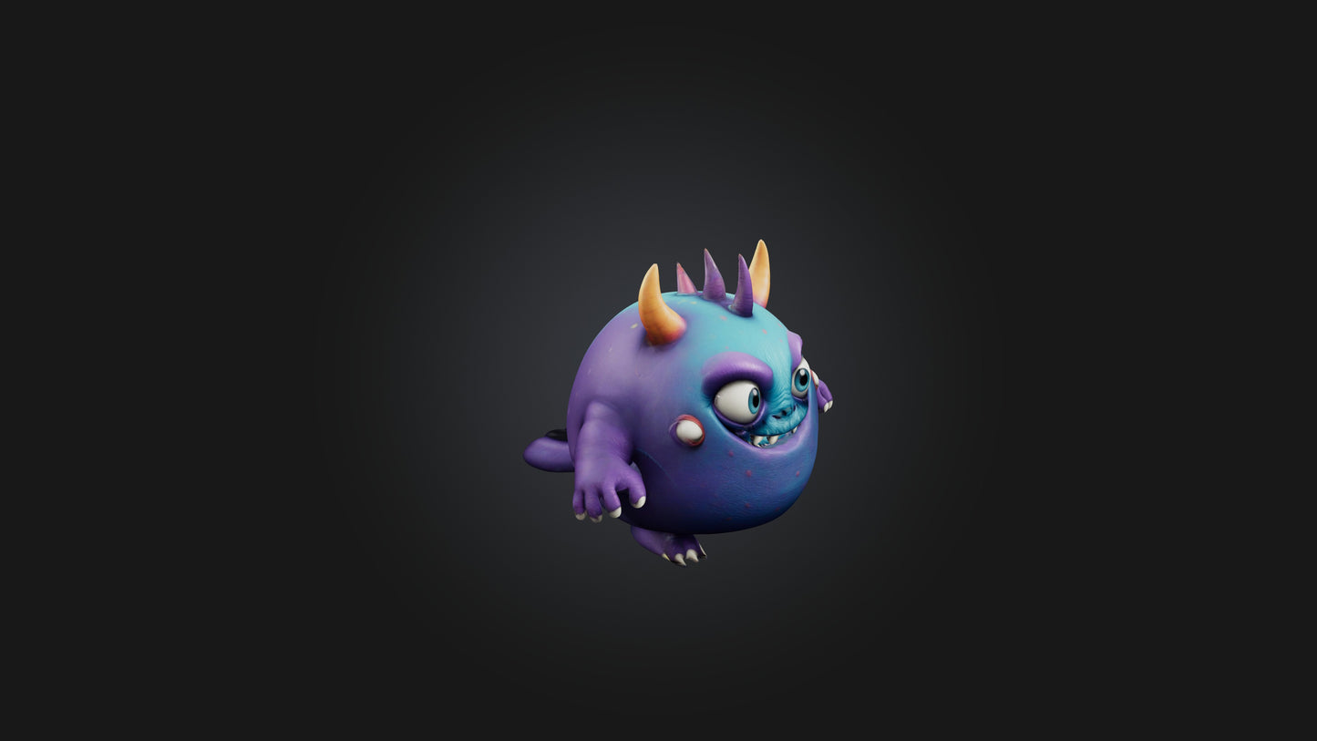 Cute monster 3D model