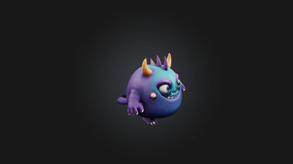 Cute monster 3D model