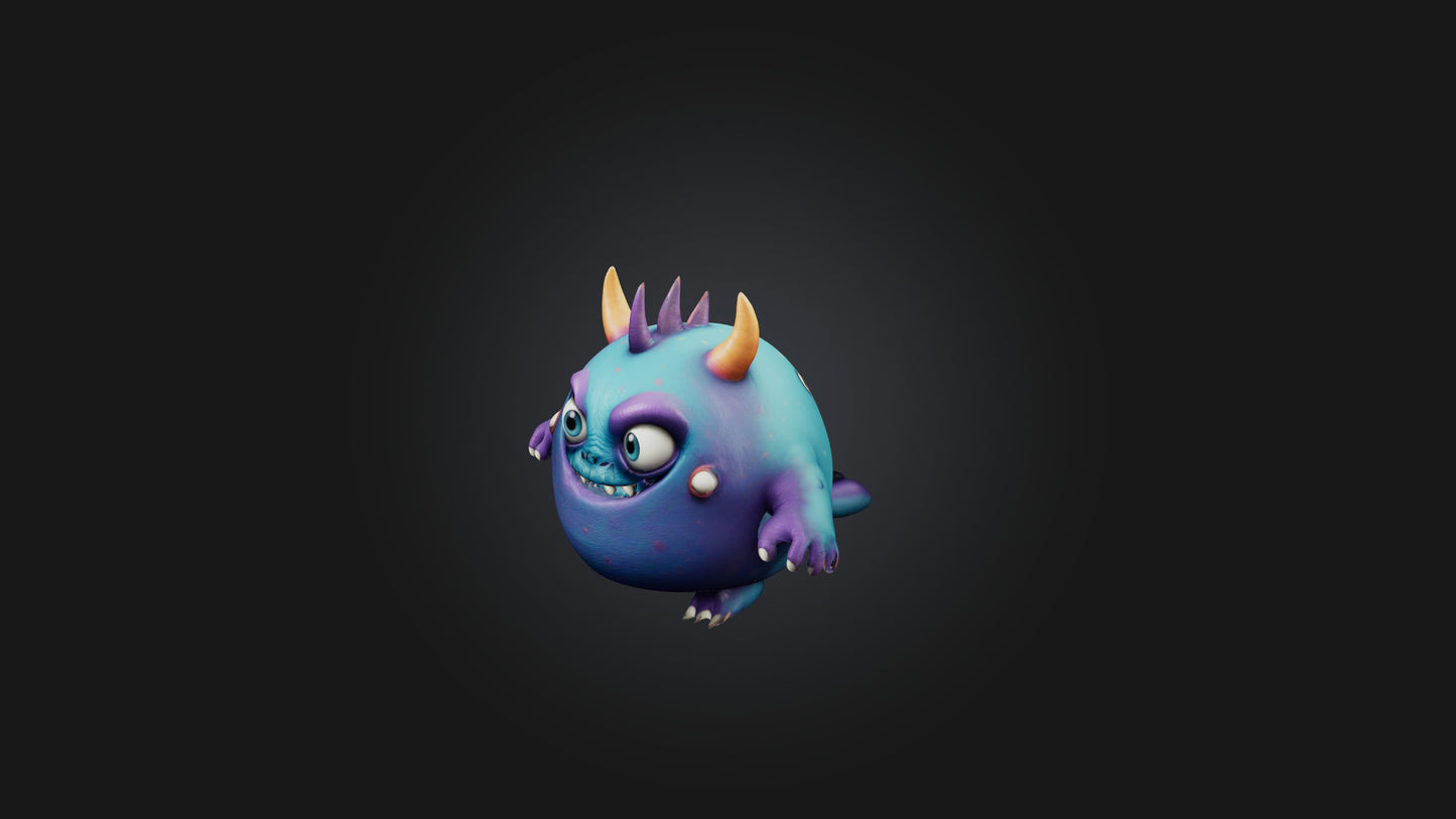 Cute monster 3D model