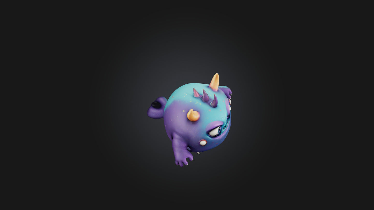Cute monster 3D model