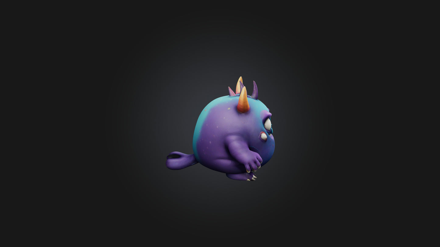 Cute monster 3D model