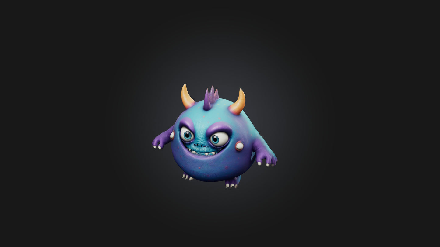Cute monster 3D model