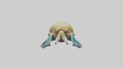 3D model Cuttlefish statue model VR / AR / low-poly