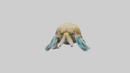 3D model Cuttlefish statue model VR / AR / low-poly