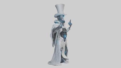Cybernetic Magician statue model VR / AR / low-poly