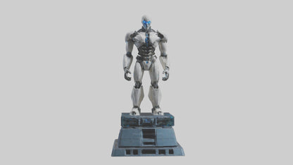 Cybernetic Titan statue model VR / AR / low-poly