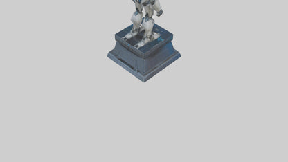 Cybernetic Titan statue model VR / AR / low-poly