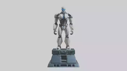 Cybernetic Titan statue model VR / AR / low-poly