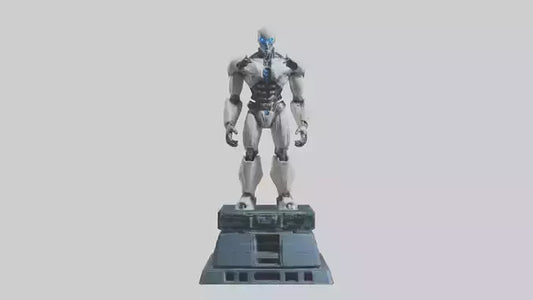 Cybernetic Titan statue model VR / AR / low-poly