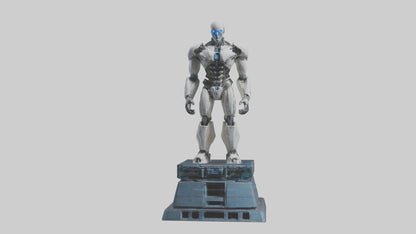 Cybernetic Titan statue model VR / AR / low-poly