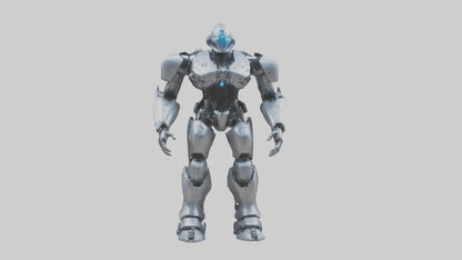 3D model Cybernetic War Machine statue model VR / AR / low-poly