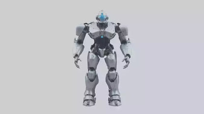 3D model Cybernetic War Machine statue model VR / AR / low-poly