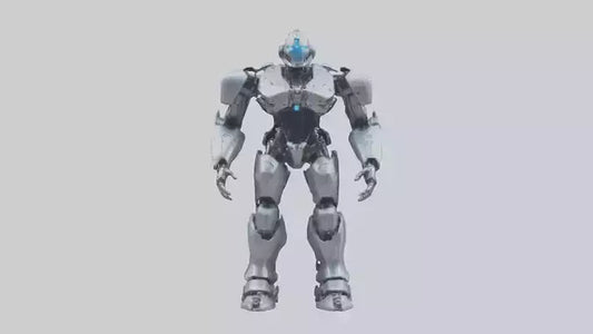 3D model Cybernetic War Machine statue model VR / AR / low-poly