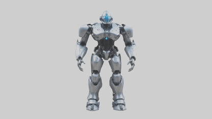 3D model Cybernetic War Machine statue model VR / AR / low-poly