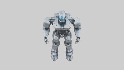 3D model Cybernetic War Machine statue model VR / AR / low-poly
