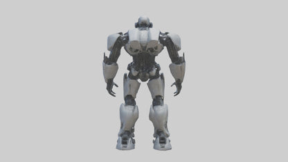 3D model Cybernetic War Machine statue model VR / AR / low-poly