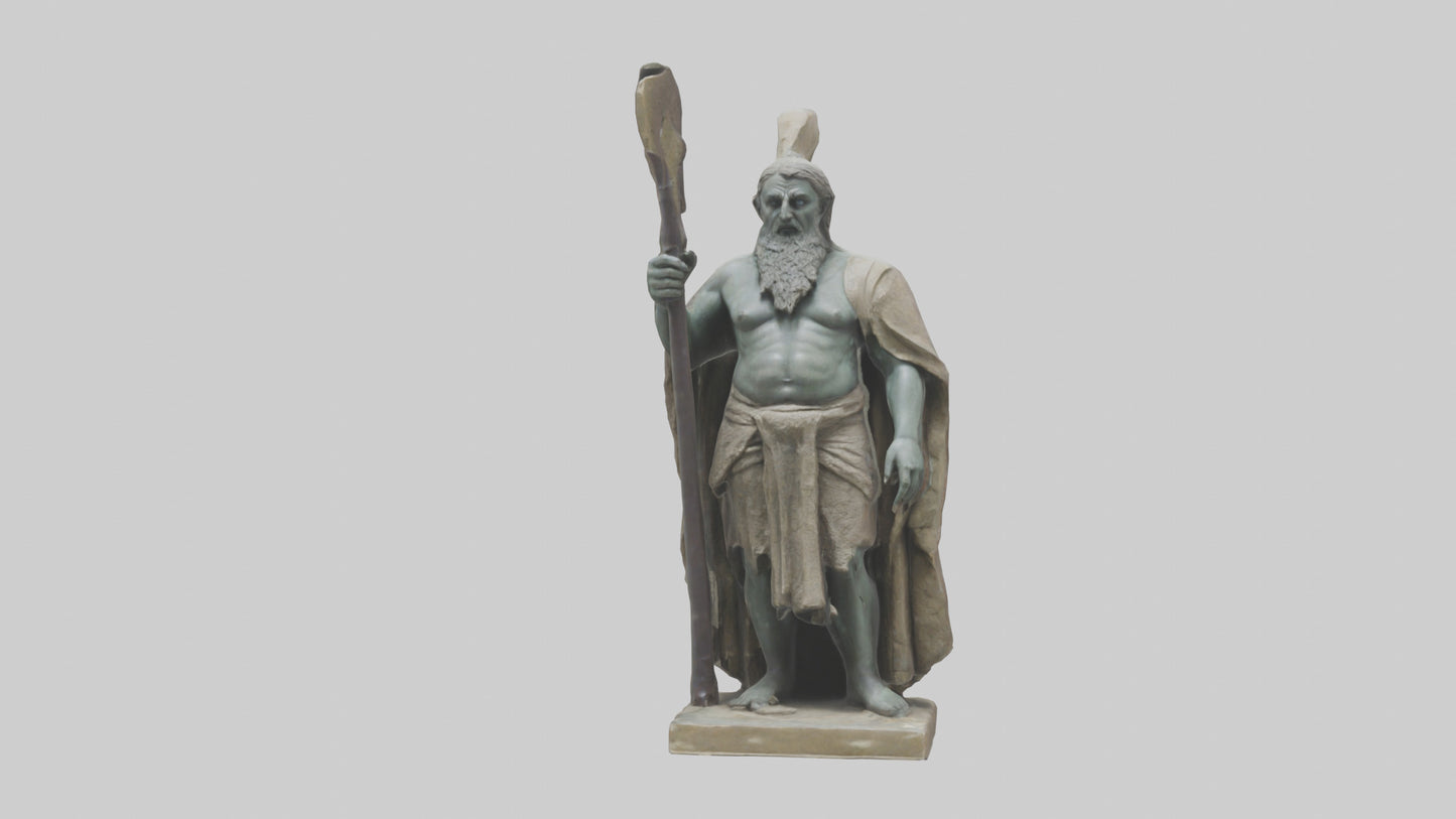 Dagda statue model VR / AR / low-poly